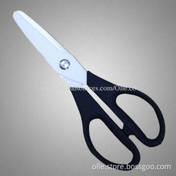 Hot-selling Ceramic Blade Kitchen Scissors, OEM Orders are Welcome